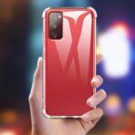 ⁦جراب غزالة شفاف لموبايل سامسونج جالاكسي S20 FE مقاوم للصدمات ⁩ - الصورة ⁦3⁩