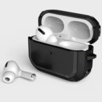 ⁦جراب ايربودز برو 2 مع سلسلة مفاتيح ، واق متين اطار معدن لكامل الجسم .⁩ - الصورة ⁦2⁩