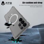 ⁦جراب غوريلا شفاف مضاد للصدمات لموبايل سامسونج S23 الترا للشحن اللاسلكي⁩ - الصورة ⁦6⁩