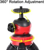 ⁦حامل كاميرا فيديو 5 في 1 بمقبض تثبيت مع ميكروفون ومجموعة إضاءة ليد لأي صانع فيديو احترافي للموبايلات وصناعة الأفلام من بلوكاما (إطار شكل حرف U ومصباح ليد واحد، حامل ميكروفون) موديل (PK-776).⁩ - الصورة ⁦4⁩