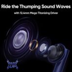 ⁦سماعات اذن ريلمي بودز اير 5 مع خاصية الغاء الضوضاء النشطة 50 ديسيبل مكبر صوت باس ديناميكي 12.4 ملم ومدة تشغيل تصل الى 38 ساعة .⁩ - الصورة ⁦3⁩