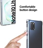 ⁦جراب حماية شفاف لهاتف سامسونج جلاكسي نوت 10 لايت شفاف مضاد للصدمات .⁩ - الصورة ⁦3⁩