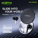 ⁦سماعات Oraimo Free pods 4 OEB-E105D بخاصية إلغاء الضوضاء النشطة مع مقاومة للماء والغبار بدرجة IPX5 وحماية من العرق مع خاصية تخصيص الاستماع من اورايمو OEB-E105D⁩ - الصورة ⁦6⁩