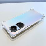 ⁦جراب حماية غوريلا شفاف ناعم من البولي يوريثين الحراري والسيليكون ممتص للصدمات بزاوية معززة وحماية كاملة للكاميرا لموبايل Oppo Reno 10 5G.⁩ - الصورة ⁦5⁩