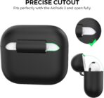 ⁦جراب حماية لسماعات ايربودز 3، سلسلة مفاتيح متوافقة مع ابل ايربودز الجيل الثالث 2021⁩ - الصورة ⁦3⁩