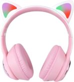 ⁦سماعة رأس بلوتوث M31 بصوت عالي الدقة ستيريو 6D مع إضاءة ار جي بي – تدعم بطاقة تي اف وراديو اف ام – تصميم مريح ومميز للأطفال.⁩ - الصورة ⁦3⁩