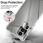 ⁦جراب حماية غوريلا شفاف لموبايل Oppo Reno 10 Pro Plus 5G بزوايا مضادة للصدمات. ⁩ - الصورة ⁦4⁩