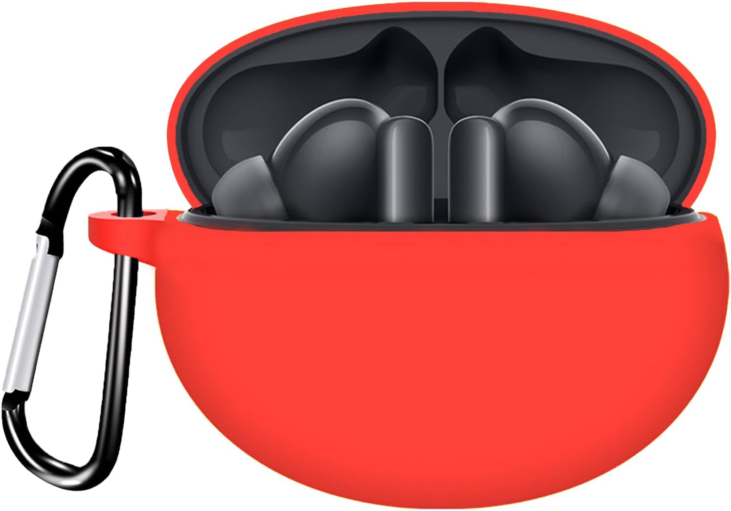 61TCEOxo3EL._AC_SL1500_ جراب لسماعات هواوي فري بودز 6i 2024 وفري 5i 2022، واقي السيليكون مضاد للصدمات مع سلسلة مفاتيح. - الصورة 1