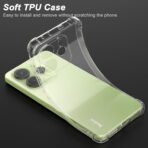 ⁦جراب حماية شفاف رفيع مقاوم للصدمات من مادة TPUمن Gorilla لهاتف   Redmi Note 14 4G .⁩ - الصورة ⁦6⁩