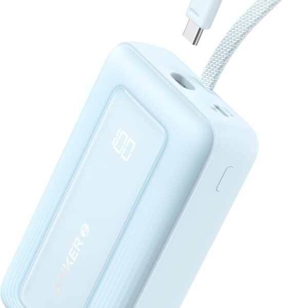 باور بانك سلكي انكر Zolo ديجيتال، 10000 مللي امبير، 4 منافذ - 35 وات - أبيض - A1680H22