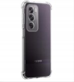 ⁦جراب حماية غوريلا شفاف ناعم من البولي يوريثين الحراري والسيليكون ممتص للصدمات بزاوية معززة وحماية كاملة للكاميرا لموبايل Oppo Reno 12 5G.⁩ - الصورة ⁦6⁩