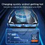 ⁦شاحن سيارة لاسلكي سريع 15 وات، حامل موبايل ذكي يثبت على فتحة التهوية مع دوران 360° بتوافق شامل وآمن لـ آيفون 15/14/13/12/11 وسامسونج جالاكسي S23/S22/S21.⁩ - الصورة ⁦7⁩