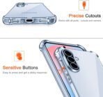 ⁦جراب حماية عوريلا ممتص للصدمات ناعم شفاف لموبايل سامسونج جالاكسي A56 شبكة الجيل الخامس 5G (لون شفاف)⁩ - الصورة ⁦2⁩