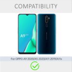 ⁦جراب حماية غوريلا شفاف ناعم من البولي يوريثين الحراري والسيليكون ممتص للصدمات بزاوية معززة وحماية كاملة للكاميرا لموبايل Oppo  A9 2020.⁩ - الصورة ⁦2⁩