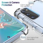 ⁦جراب حماية غوريلا شفاف لهاتف سامسونج جلاكسي S20  مضاد للصدمات ⁩ - الصورة ⁦2⁩