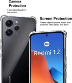 ⁦جراب حماية شفاف رفيع مقاوم للصدمات من مادة TPUمن Gorilla لهاتف Xiaomi Redmi 12 .⁩ - الصورة ⁦4⁩