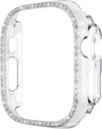 ⁦جراب ساعة استراس الماسي - حماية ضد الخدش والبصمات والكسر- مقاوم للماء والغبار- بتصميم أنيق للنساء والبنات.⁩ - الصورة ⁦2⁩