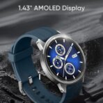 ⁦ساعة S2، شاشة أموليد مقاس 1.43 بوصة، مقاومة للغبار والماء IP68 مع وجوه قابلة للتخصيص، تتبع صحي مخصص بالذكاء الاصطناعي، محرك ذكاء اصطناعي فائق وبطارية ذكية تدوم حتى 20 يومًا (لون أزرق)⁩ - الصورة ⁦7⁩