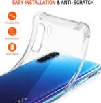 ⁦جراب حماية غوريلا شفاف ناعم من البولي يوريثين الحراري والسيليكون ممتص للصدمات بزاوية معززة وحماية كاملة للكاميرا لموبايل Oppo Reno 3 .⁩ - الصورة ⁦2⁩