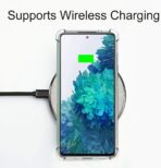 ⁦جراب غزالة شفاف لموبايل سامسونج جالاكسي S20 FE مقاوم للصدمات ⁩ - الصورة ⁦4⁩