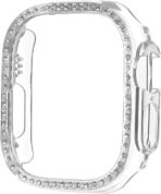 ⁦جراب ساعة استراس الماسي - حماية ضد الخدش والبصمات والكسر- مقاوم للماء والغبار- بتصميم أنيق للنساء والبنات.⁩ - الصورة ⁦3⁩