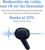 ⁦سماعات رأس بلوتوث لاسلكية بادز اير 3، 50 ساعة من وقت التشغيل، 3.7 جم من فيفو، تقليل الضوضاء في المكالمات مع الذكاء الاصطناعي، اتصال مزدوج مع أجهزة متعددة، بلوتوث 6.0⁩ - الصورة ⁦2⁩