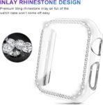 ⁦جراب ساعة استراس الماسي - حماية ضد الخدش والبصمات والكسر- مقاوم للماء والغبار- بتصميم أنيق للنساء والبنات.⁩ - الصورة ⁦4⁩