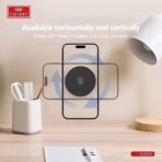 ⁦حامل موبايل EH255 مغناطيسي متعدد الاستخدامات - قاعدة تثبيت قوية وآمنة - دوران 360 درجة - مناسب للجدران.⁩ - الصورة ⁦5⁩