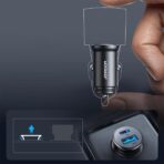 ⁦شاحن سيارة عالي الجودة من جوي روم، قدرة 30 وات بمنفذين بي دي، لون أسود، موديل JR-CCN06.⁩ - الصورة ⁦6⁩