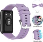 ⁦سوار ساعة يد متوافق مع ساعة هواوي فيت/فيت نيو/فيت اليجانت/فيت SE، سوار بديل للنساء والرجال من السيليكون .⁩ - الصورة ⁦6⁩