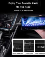 ⁦كابل USB C الى AUX، كيبل USB C الى مقبس ذكر 3.5 ملم، مصنوع من النايلون المضفر متوافق مع جوالات سامسونج، محول كيبل USB C الى AUX 3.5 ملم للسيارة، نوت 10، جوجل بيكسل⁩ - الصورة ⁦9⁩