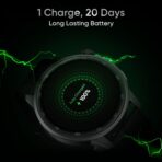 ⁦ساعة S2، شاشة أموليد مقاس 1.43 بوصة، مقاومة للغبار والماء IP68 مع وجوه قابلة للتخصيص، تتبع صحي مخصص بالذكاء الاصطناعي، محرك ذكاء اصطناعي فائق وبطارية ذكية تدوم حتى 20 يومًا (لون أزرق)⁩ - الصورة ⁦4⁩