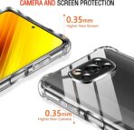 ⁦جراب حماية شفاف رفيع مقاوم للصدمات من مادة TPUمن Gorilla لهاتف Xiaomi Poco X3  .⁩ - الصورة ⁦4⁩