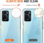 ⁦جراب حماية غوريلا شفاف ناعم من البولي يوريثين الحراري والسيليكون ممتص للصدمات بزاوية معززة وحماية كاملة للكاميرا لموبايل Oppo A76 .⁩ - الصورة ⁦10⁩