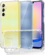 ⁦جراب حماية غوريلا شفاف زوايا مقاومة للسقوط لموبايل سامسونج جالاكسي A25⁩ - الصورة ⁦7⁩