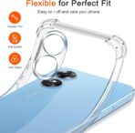 ⁦جراب حماية غوريلا شفاف لموبايل Oppo A17K بزوايا مضادة للصدمات. ⁩ - الصورة ⁦9⁩