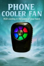 ⁦مبرد هاتف محمول X110A مع بطارية 2500 مللي أمبير في الساعة، مروحة تبريد أشباه الموصلات ثلاثية السرعة، مشبك مزدوج، تبريد مزدوج، للبث المباشر والألعاب، إضاءة RGB، بطارية داخلية⁩ - الصورة ⁦9⁩