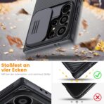 ⁦جراب لموبايل جالاكسي S24 الترا من نيلكن، جراب كام شيلد برو لموبايل سامسونج جالاكسي S24 الترا مع غطاء كاميرا منزلق، جراب نحيف وأنيق، جراب S24 الترا.⁩ - الصورة ⁦4⁩