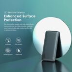 ⁦شاحن باور بانك توست 15 فلاش 10000 مللي امبير في الساعة من اورايمو مع شحن سريع 15 وات من النوع C، مخرج ثلاثي USB ونوع C، توصيل الطاقة، مدخل نوع C، حماية متعددة الطبقات وجزء خارجي ثلاثي الأبعاد⁩ - الصورة ⁦4⁩