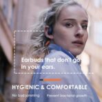 ⁦سماعات رأس بلوتوث مفتوحة الأذن من Oraimo - OPN-40D -تقنية إلغاء الضوضاء ENC  بميكروفونين وصوت عالي الوضوح في المكالمات إشعارات منبثقة، إقران سريع من جوجل   أزرق .⁩ - الصورة ⁦4⁩