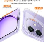 ⁦جراب حماية غوريلا شفاف لموبايل Oppo A3  بزوايا مضادة للصدمات. ⁩ - الصورة ⁦4⁩