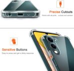 ⁦جراب حماية شفاف رفيع مقاوم للصدمات من مادة TPUمن Gorilla لهاتف  Vivo Y04 4G .⁩ - الصورة ⁦3⁩