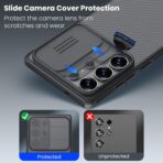 ⁦جراب حماية خلفي كام شيلد برو مع واقي عدسة كاميرا منزلق من البولي كربونات وإطار من البولي يوريثين المقاوم للحرارة للحماية من الصدمات لموبايل سامسونج جالاكسي S25 الترا من نيلكين.⁩ - الصورة ⁦6⁩