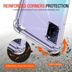 ⁦جراب حماية غوريلا شفاف ناعم من البولي يوريثين الحراري والسيليكون ممتص للصدمات بزاوية معززة وحماية كاملة للكاميرا لموبايل Oppo  A92 .⁩ - الصورة ⁦3⁩