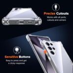 ⁦جراب غوريلا شفاف مضاد للاصفرار لموبايل سامسونج جالاكسي S24 الترا شبكة الجيل الخامس 5G مضاد للصدمات⁩ - الصورة ⁦3⁩