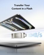 ⁦ليكسار محرك فلاش D40E سعة 128GB مزدوج USB 3.2 الجيل الاول نوع C، ذاكرة فلاش USB نوع سي بهيكل معدني بتصميم دوار⁩ - الصورة ⁦5⁩