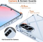 ⁦جراب حماية عوريلا ممتص للصدمات ناعم شفاف لموبايل سامسونج جالاكسي A56 شبكة الجيل الخامس 5G (لون شفاف)⁩ - الصورة ⁦5⁩