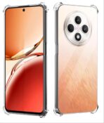 ⁦جراب حماية غوريلا شفاف ناعم من البولي يوريثين الحراري والسيليكون ممتص للصدمات بزاوية معززة وحماية كاملة للكاميرا لموبايل Oppo Reno 12F 5G.⁩ - الصورة ⁦6⁩