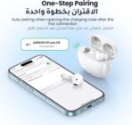 ⁦سماعات أذن لاسلكية UGREEN WS201 HiTune H5 True Wireless Earbuds بلوتوث 5.3، سماعة هاي تون H5 نصف داخل الأذن، 4 ميكروفونات بخاصية إلغاء الضوضاء، وقت تشغيل 26 ساعة مع شحن سريع، مشغل كبير 13.6 ملم، خفيفة الوزن ومقاومة للماء بتصنيف IPX5 لوضع اللعب .⁩ - الصورة ⁦3⁩