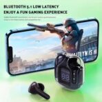 ⁦سماعات أذن A-16 Oraimo لاسلكية، صغيرة وخفيفة الوزن للغاية، شاشة ليد، سماعات HD للمكالمات ومشغلات الصوت الكبيرة.⁩ - الصورة ⁦6⁩